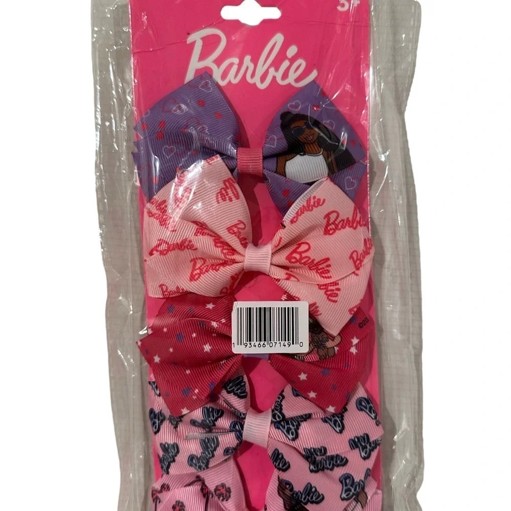 Barbie Hair Bow Set Pink Red